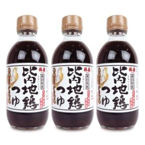 浅利佐助商店 福寿 比内地鶏つゆ 300ml × 3本