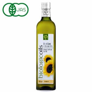 biologicoils 有機ひまわり油 無香 コールドプレス製法 750ml 有機JAS 東京セントラルトレーディング