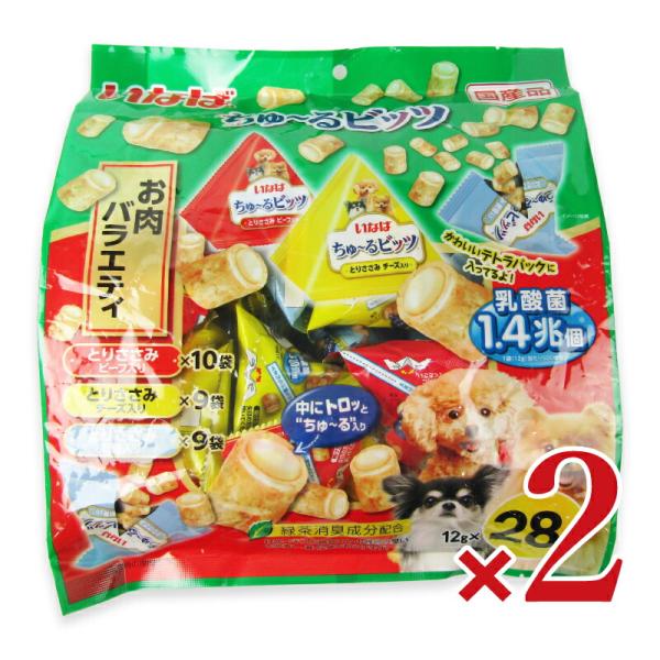 いなば ちゅ〜るビッツ お肉バラエティ 犬 12g×28袋 × 2袋