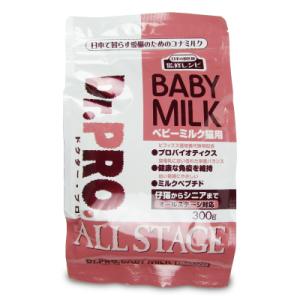 キャットフード 猫餌 子猫 ニチドウ Dr.PRO. ベビーミルク 猫用 300g｜tsutsu-uraura