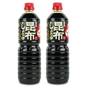 福山醸造 トモエ 日高昆布しょうゆ 1L × 2本
