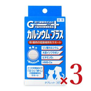 ゲンダイ (GENDAI) 現代製薬 カルシウム・プラス 48粒 × 3箱｜tsutsu-uraura