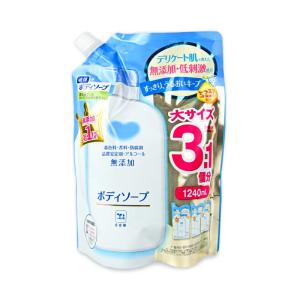 カウブランド 無添加・低刺激 液体 ボディソープ 詰替 3.1回分 1240ml 牛乳石鹸共進社｜tsutsu-uraura