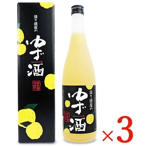 ほまれ酒造 会津ほまれ 造り酒屋のゆず酒 720ml × 3本