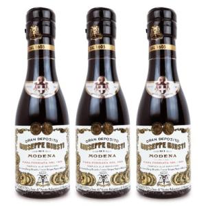 GIUSTI ジュスティ バルサミコ酢 2金メダル 8年熟成 250ml × 3本