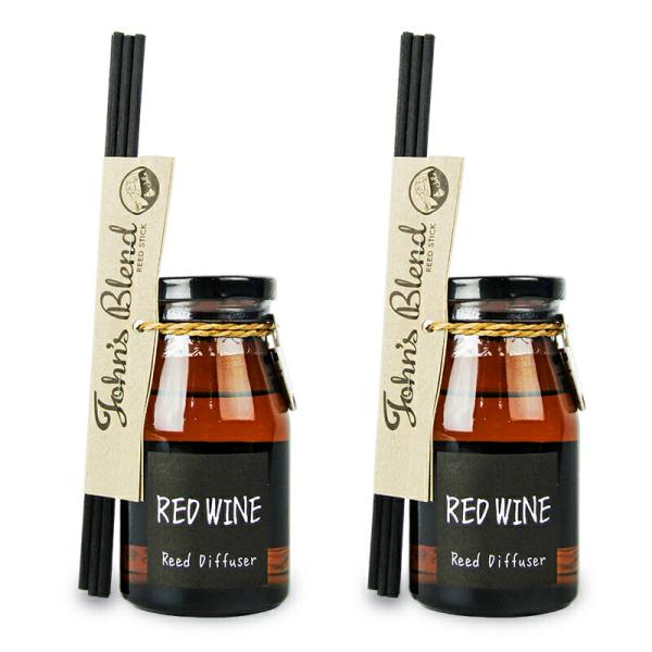 ノルコーポレーション John&apos;s Blend リードディフューザー レッドワイン 140ml×2個