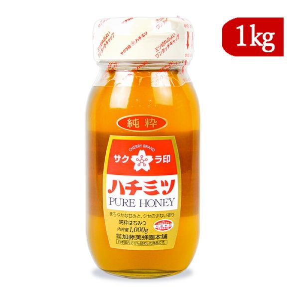 加藤美蜂園本舗 純粋はちみつ 瓶 1kg