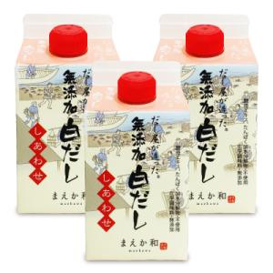 マエカワテイスト だし屋が造った無添加白だし しあわせ 300ml × 3本