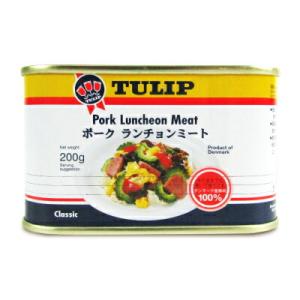 缶詰 おつまみ 缶詰め ランチョンミート 肉 お肉 明治屋 TULIP チューリップ 缶 200g