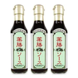 三留商店 薬膳ソース(中濃ソース) 200ml × 3本