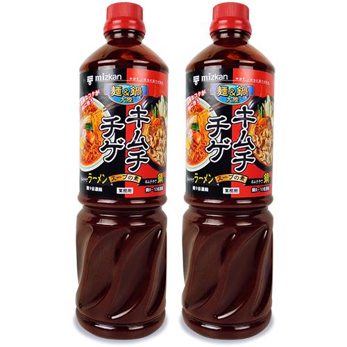 ミツカン 麺＆鍋大陸 キムチチゲスープの素 業務用 1270g × 2本