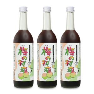 ジュース 野菜ジュース 梅ジュース 梅 中野BC 梅の初恋 瓶 720ml×3本 箱なし｜tsutsu-uraura