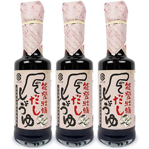直源醤油 能登牡蠣だししょうゆ 200ml × 3本