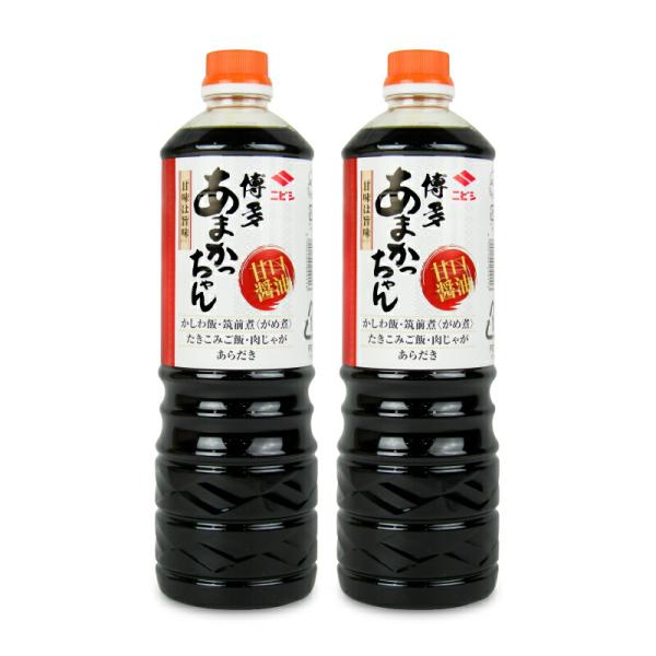 ニビシ醤油 あまかっちゃんしょうゆ 1L × 2本