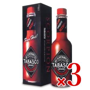 タバスコ スコーピオンソース 150ml × 3本 日本珈琲貿易