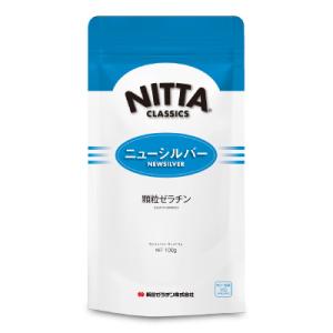 ゼラチン ゼラチンパウダー 新田ゼラチン 顆粒ゼラチン 粉末ゼラチン ニューシルバー 100g｜tsutsu-uraura