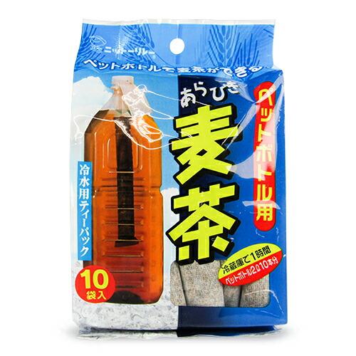 日東食品工業 ニットーリレー ペットボトル 冷水用 ティーパック あらびき麦茶 15g×10本