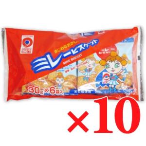 野村煎豆加工店 ミレービスケット 赤  30g×6袋 10パック