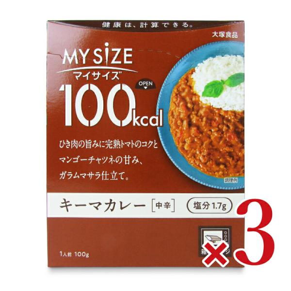 大塚食品 マイサイズキーマカレー 100g × 3個
