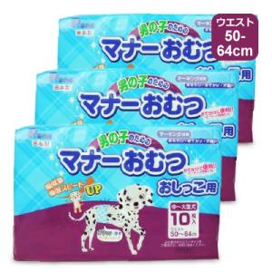 第一衛材 P.one 男の子のためのマナー おむつ おしっこ用 中-大型犬 10枚 × 3袋｜tsutsu-uraura