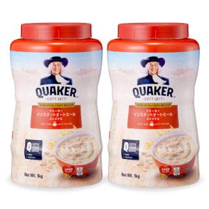 クエーカー インスタントオートミールオリジナル 1kg × 2個