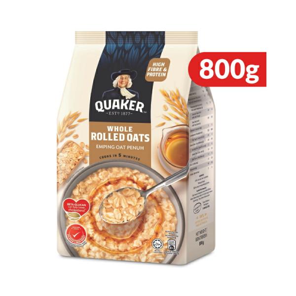 クエーカー QUAKER ロールドオーツオートミール 800g