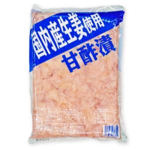 国産生姜使用 甘酢しょうが 平切 1kg  1000g  坂田信夫商店｜tsutsu-uraura
