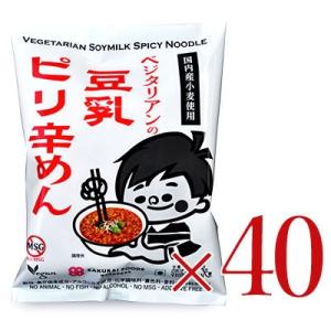 ベジタリアンの豆乳ピリ辛めん 40食分［桜井食品］