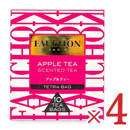 エスビー食品 フォション 紅茶 アップル ティーバッグ [1.7g×10袋] × 4箱 水出し