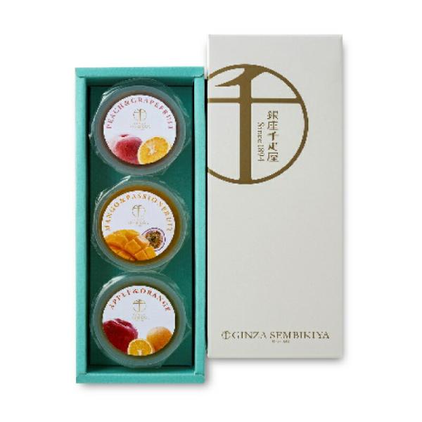 銀座千疋屋 銀座フルーツジュレ 130g×3個