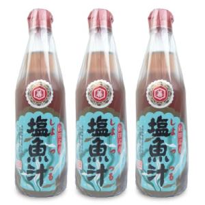仙葉善治商店 塩魚汁 しょっつる 360ml × 3本｜tsutsu-uraura