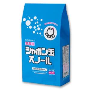 洗濯洗剤 粉 粉洗剤 粉末洗剤 シャボン玉石鹸 粉石けん スノール 紙袋 2.1kg 洗剤