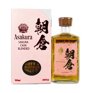 篠崎 朝倉 SAKURA CASK BRENDED 500ml × 2本 : にっぽん津々浦々