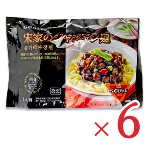 宋家のジャジャン麺 ソース付き 350g（1人前）× 6袋 五星コーポレーション｜tsutsu-uraura