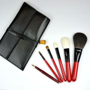 竹田ブラシ 合皮オリジナルケース入り スターターセット ベーシック椿