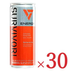 富永貿易 サバイバー エナジードリンク 缶 250ml × 30本 セット ケース販売