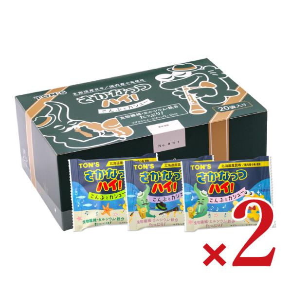 東洋ナッツ食品 トンTON'S さかなっつハイ！こんぶとカシュー 9g×20P × 2個