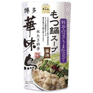 トリゼンフーズ 博多華味鳥 もつ鍋スープ 600g｜tsutsu-uraura