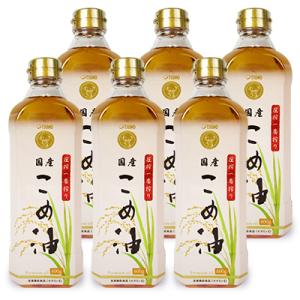 米油 こめ油 築野食品工業 圧搾一番搾り 国産こめ油 600g × 6本｜tsutsu-uraura