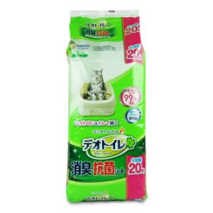 トイレ用品 猫用品 ユニ・チャーム デオトイレシート 猫用 消臭抗菌20枚｜tsutsu-uraura