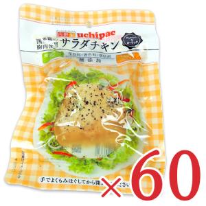 内野家 uchipac 国産鶏 サラダチキン ブラックペッパー&ガーリック 100g × 60個 ケース販売｜tsutsu-uraura