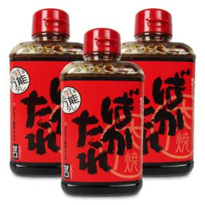 やまさき料理店 万能たれ ばかたれ 360ml × 3個｜tsutsu-uraura