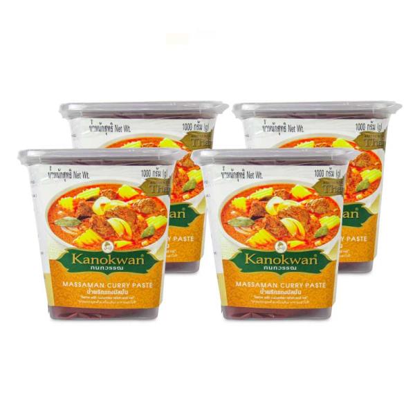 カレー レトルトカレー レトルト食品 ユウキ食品 カノワン マッサマンカレーペースト 1kg × 4...