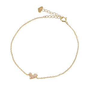 ジュエリーツツミ K10ホワイトゴールドブルートパーズブレスレット