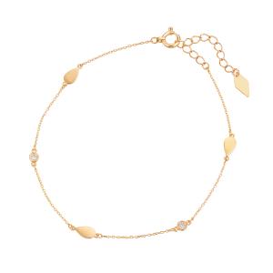 ジュエリーツツミ K18イエローゴールドアンクレット : ジュエリー