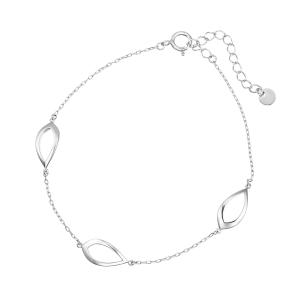 ジュエリーツツミ K10ホワイトゴールドダイヤモンドブレスレット