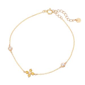 ジュエリーツツミ K10ホワイトゴールド淡水パールブレスレット（8.5mm