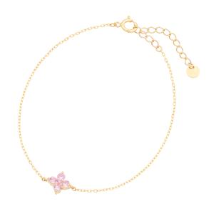 ジュエリーツツミ K10イエローゴールドサファイアブレスレット