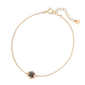 ジュエリーツツミ K10イエローゴールドターコイズブレスレット