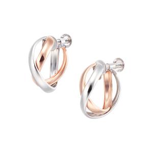 ジュエリーツツミ K10イエローゴールド/K10ホワイトゴールドイヤリング